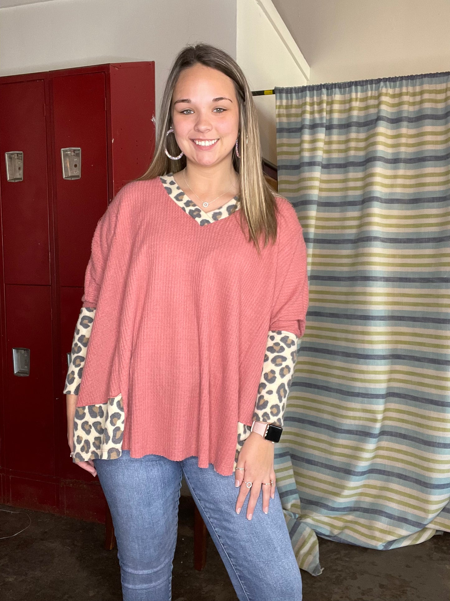 Mauve cheetah top