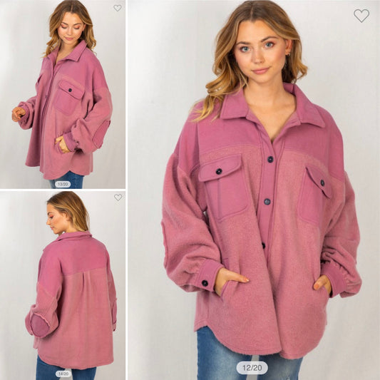 Mauve Shacket