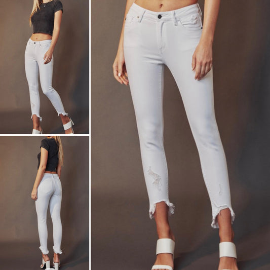 White skinny jeans