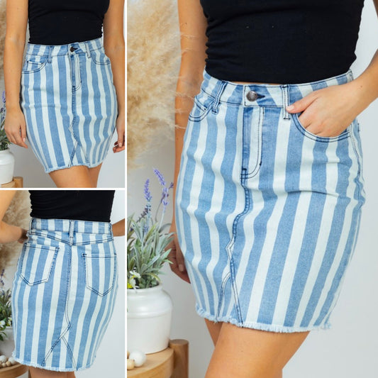 Stripe it to me skirt