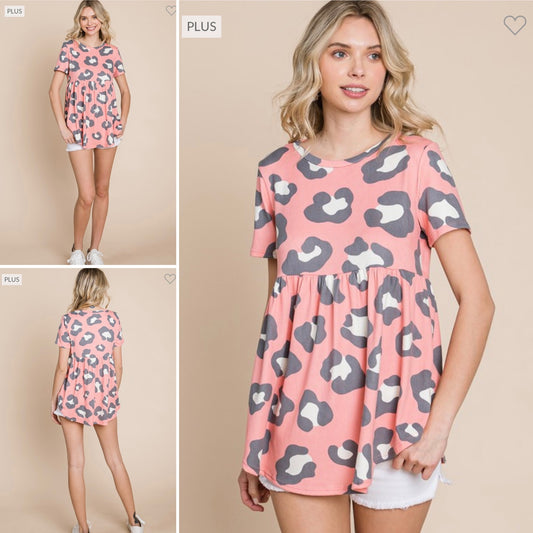 Pink cheetah top
