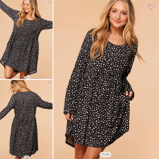 Spotted up dress
