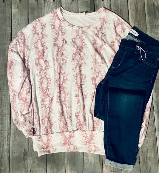 Snake Print Top